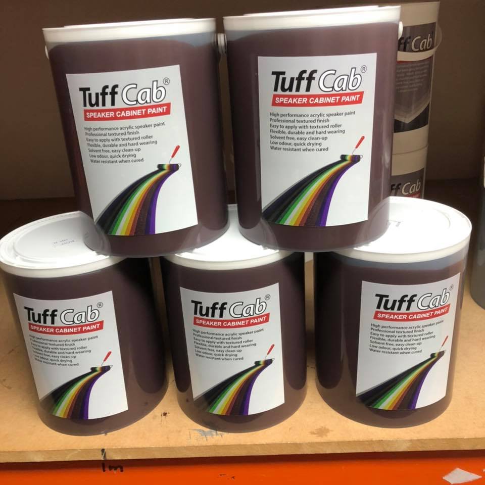 Black Red TuffCab tubs carrying the 2019 label design
