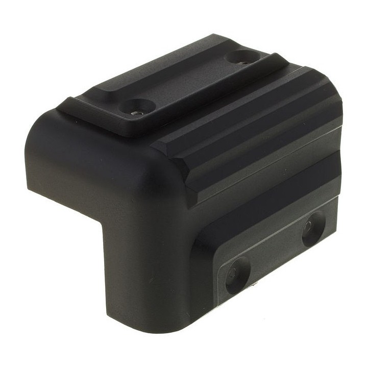 Large Ribbed Stackable Plastic Corner - 84 x 52 mm - Product photo